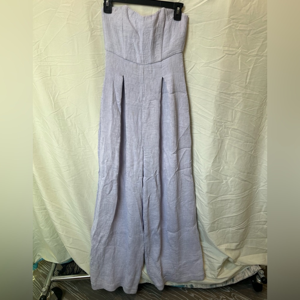 Strapless lilac jumpsuit